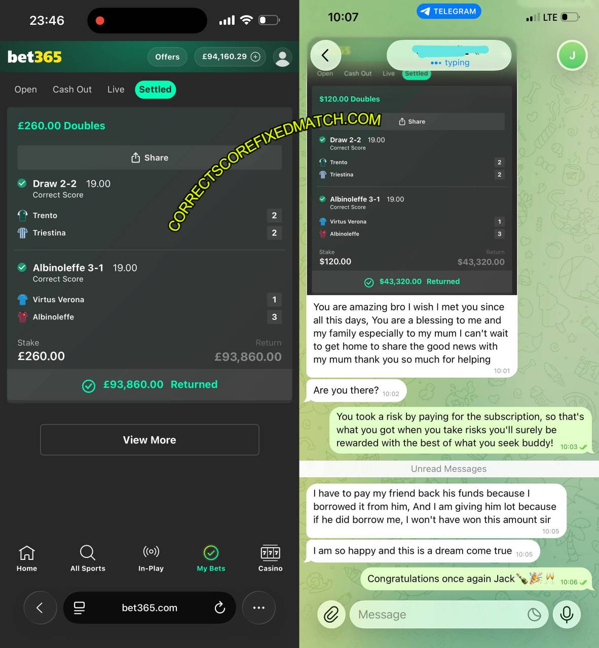 CORRECT BET365 FIXED MATCHES TIPS CORRECT BET365 FIXED MATCHES TIPS