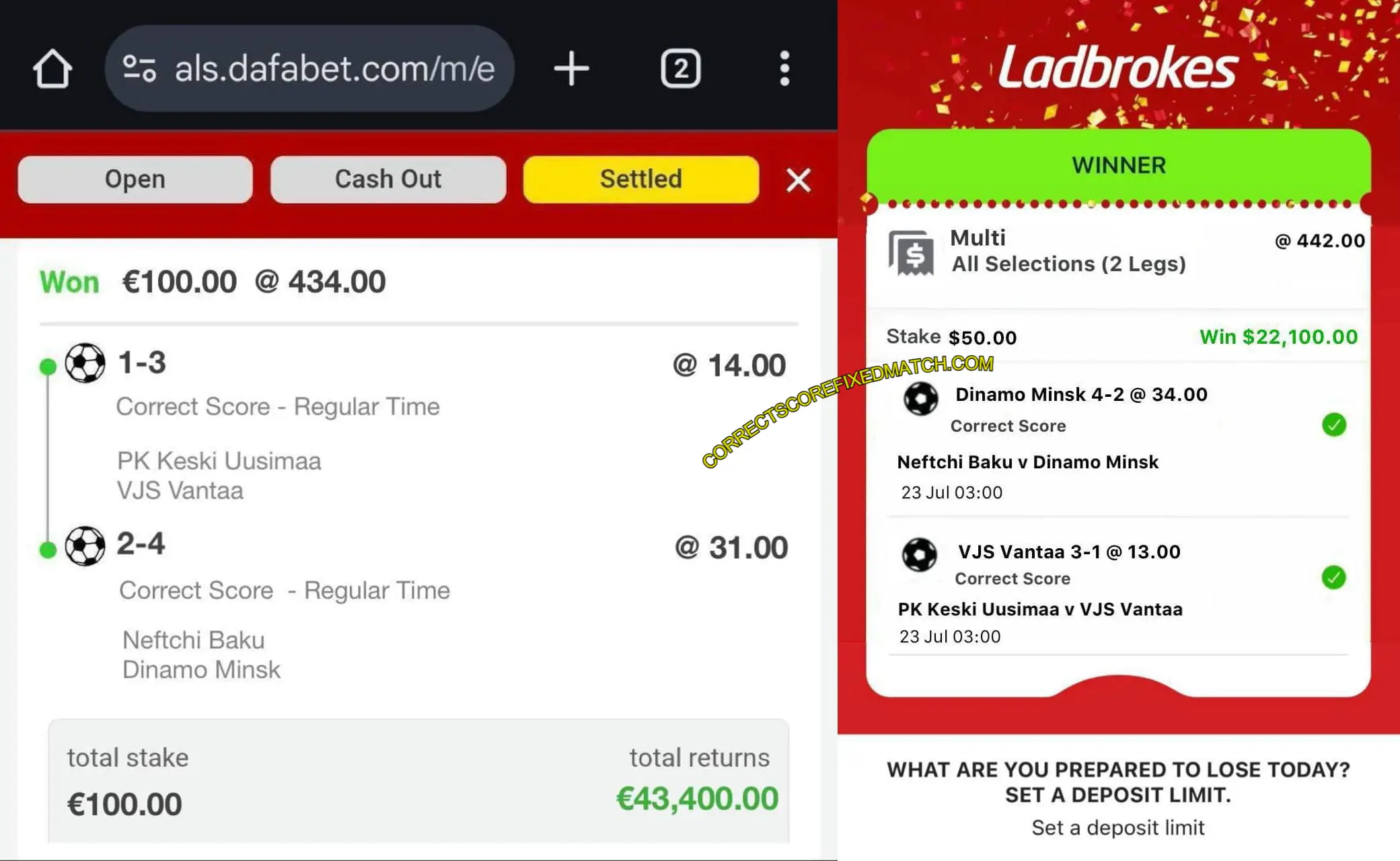 DAFABET CORRECT SCORE BETTING TIPS DAFABET CORRECT SCORE BETTING TIPS