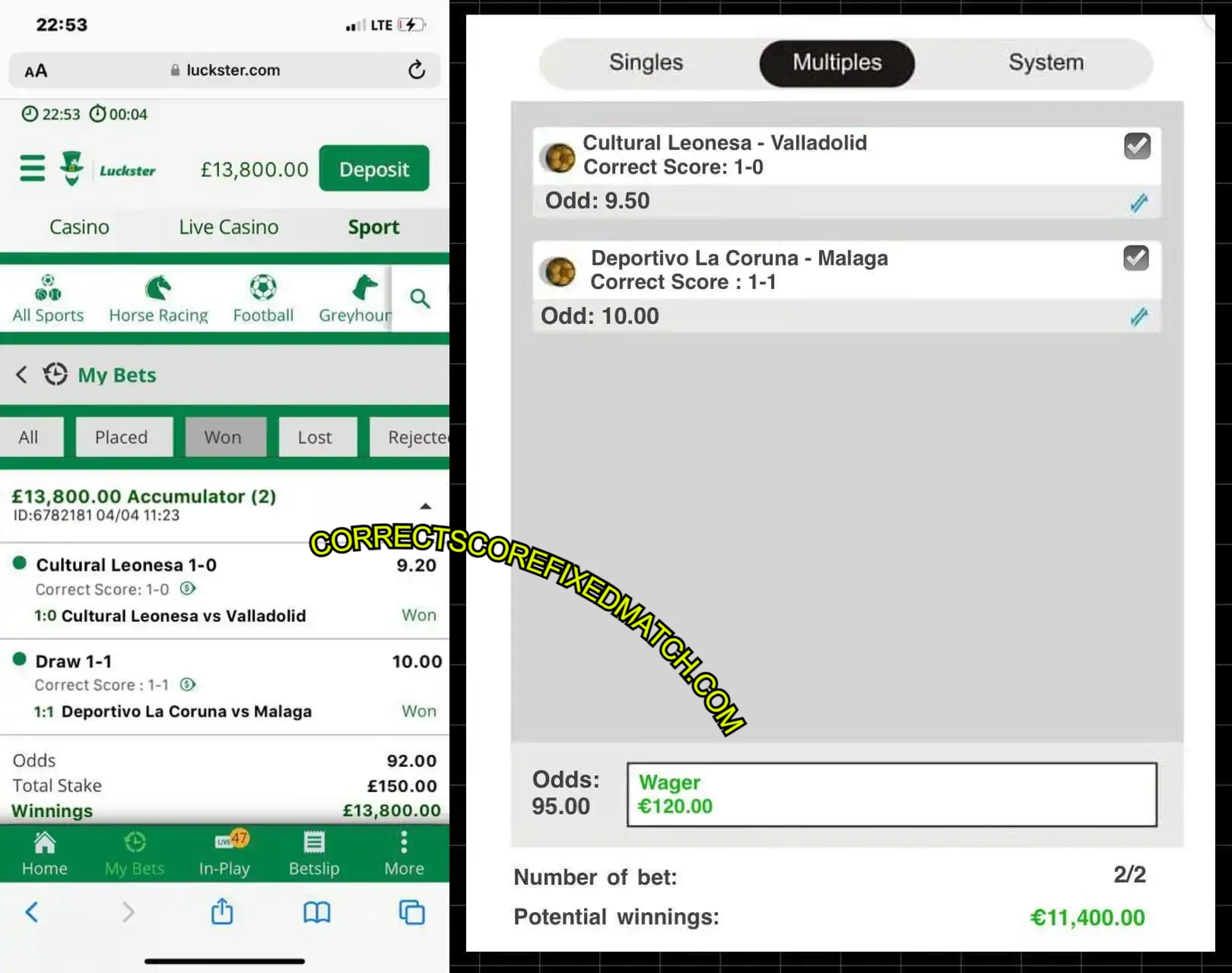 LUCKSTER SPORTS FIXED BETTING TIPS LUCKSTER SPORTS FIXED BETTING TIPS