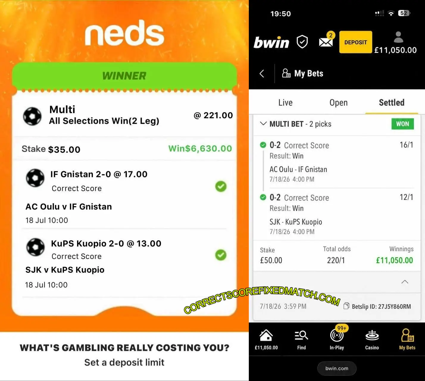 NEDS CORRECT SCORE SOCCER MATCHES NEDS CORRECT SCORE SOCCER MATCHES