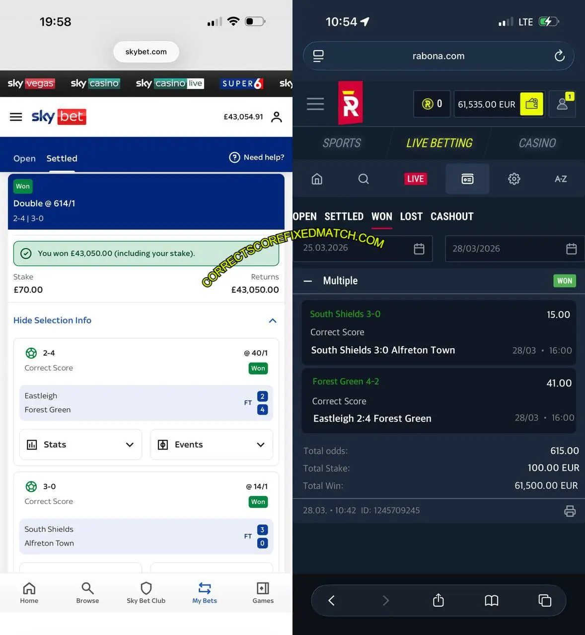 SKYBET CORRECT FIXED MATCHES BETS SKYBET CORRECT FIXED MATCHES BETS