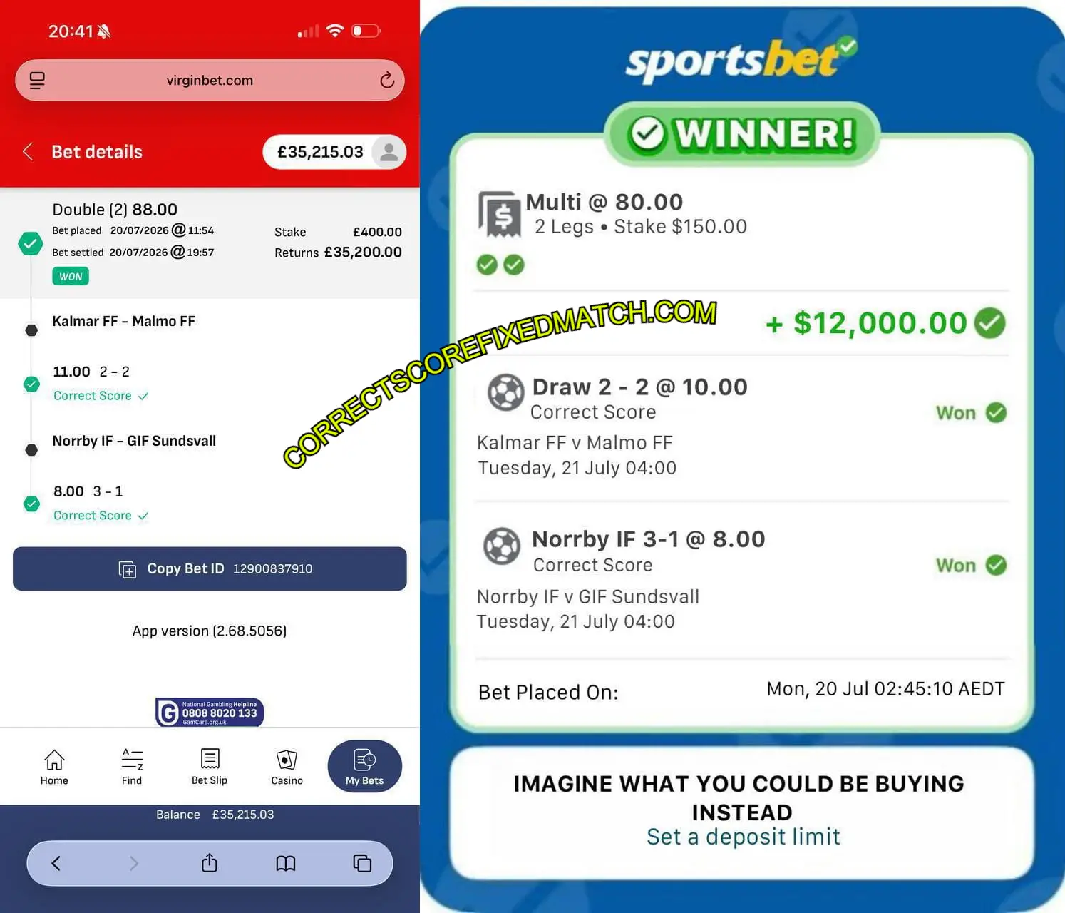 VIRGINBET CORRECT SCORE MATCHES VIRGINBET CORRECT SCORE MATCHES