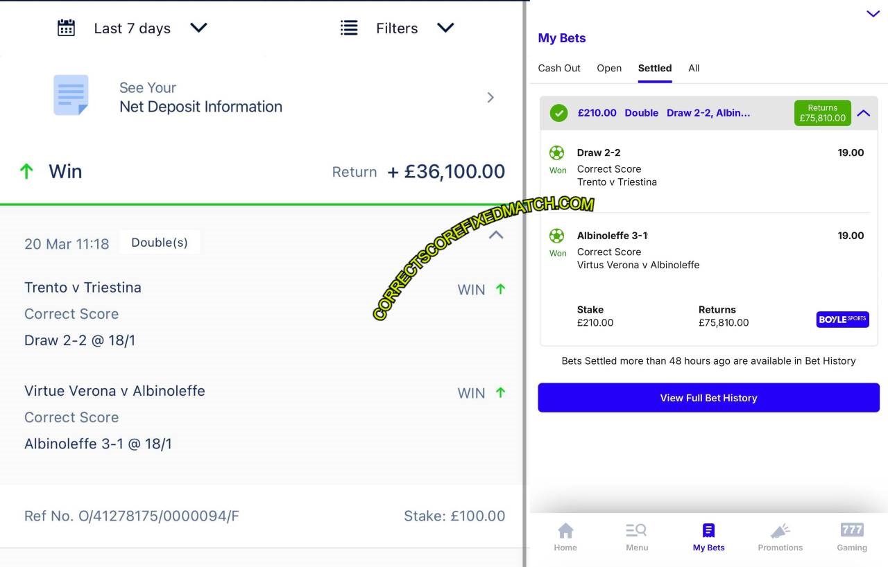 WILLIAM HILL SAFE FIXED BETTING TIPS 1X2 WILLIAM HILL SAFE FIXED BETTING TIPS 1X2