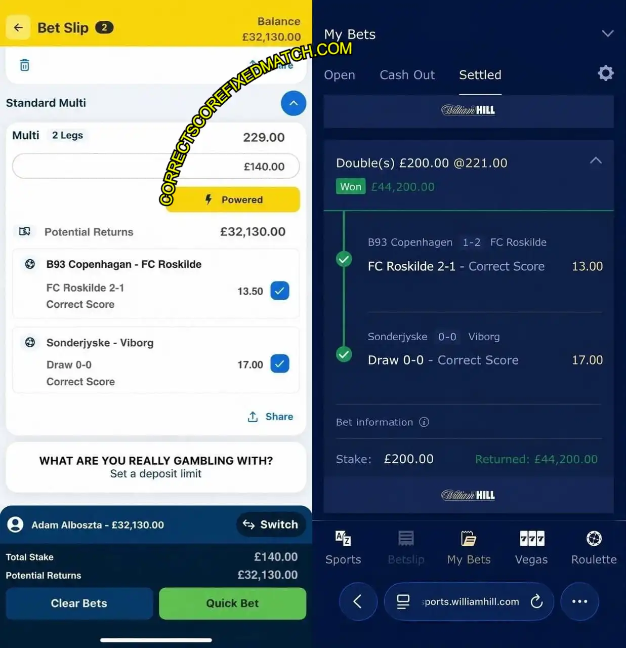 WILLIAMHILL SPORTS CORRECT BETS WILLIAMHILL SPORTS CORRECT BETS